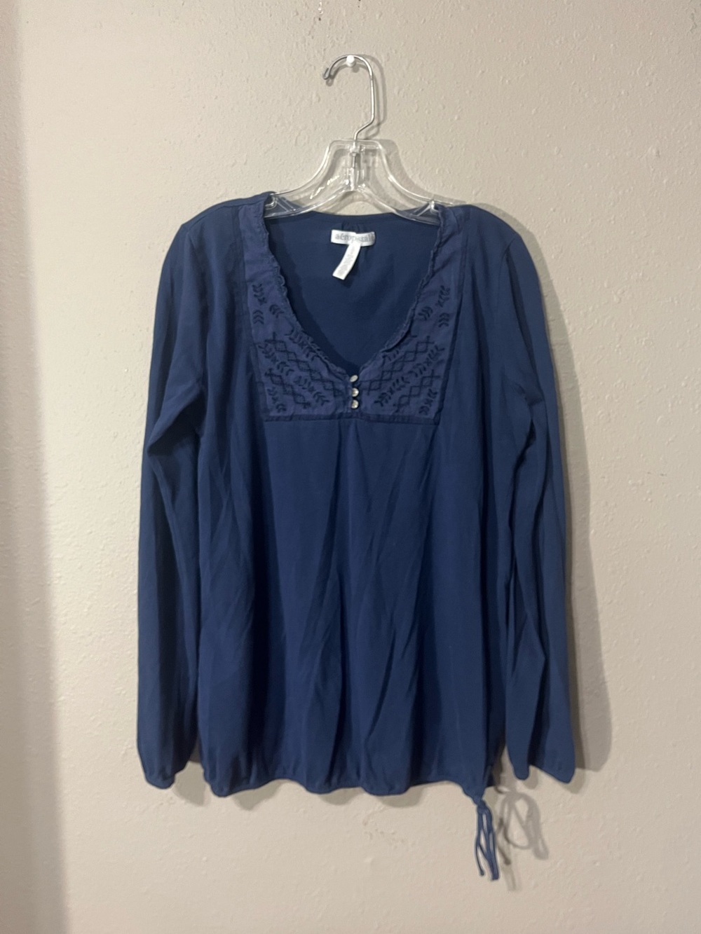 Aeropostale 2010s Navy Boho Blouse